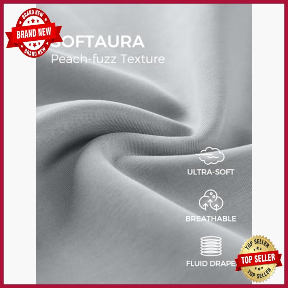 Soft Modal Blend Crewneck Sweatshirt Relaxed Fit Waist Length - Picture 3 of 5